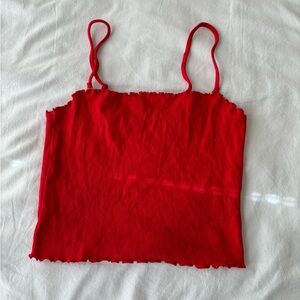 Red pacsun crop top